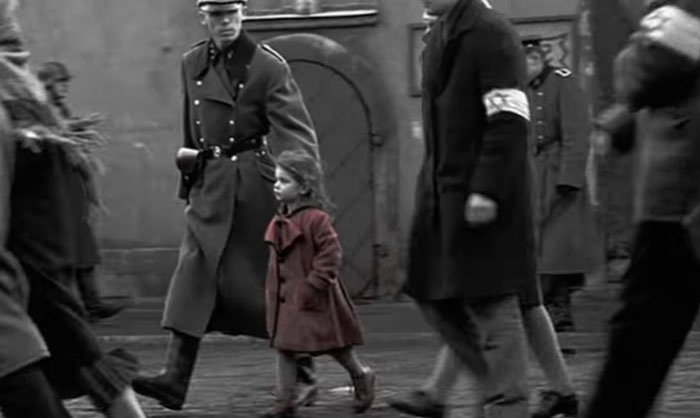 Scene from "Schindler's List" movie