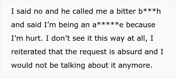 Woman Confronted By Ex Husband's New GF After She Refuses To Watch Their New Baby Woman Confronted By Ex Husband's New GF After She Refuses To Watch Their New Baby