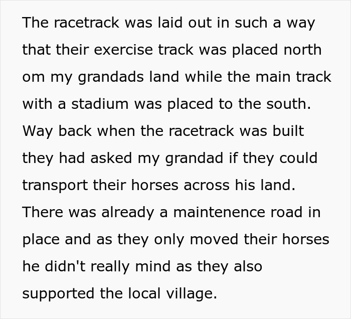 Racetrack Refuses Woman The Same Deal They Had With Her Dad, She Refuses Them The Right To Her Road