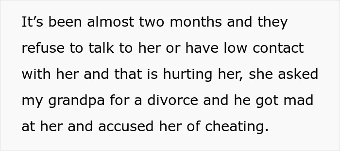 Guy Tells His Entire Family To "Grow Up" After They Got Mad At His 65 Y.O. Grandma For Having A Boyfriend And "Cheating" On Their Dad Guy Tells His Entire Family To "Grow Up" After They Got Mad At His 65 Y.O. Grandma For Having A Boyfriend And "Cheating" On Their Dad