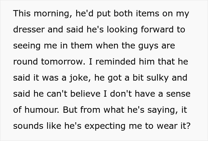 “I Was So Confused”: Wife Wonders If She’s A Jerk For Refusing To Wear Husband’s “Hilarious” Yet Humiliating Gift