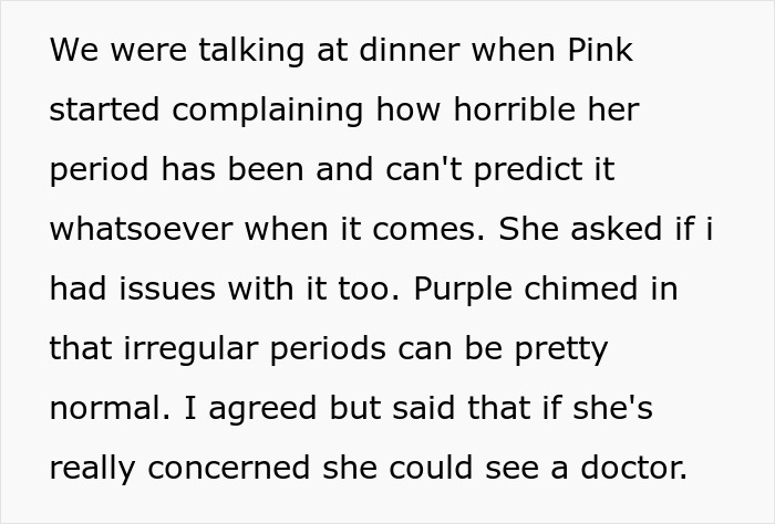 Guy Starts Mansplaining Periods To His Little Sister During Family Dinner, His Fiancée Asks Him A Question That Shuts Him Down Guy Starts Mansplaining Periods To His Little Sister During Family Dinner, His Fiancée Asks Him A Question That Shuts Him Down