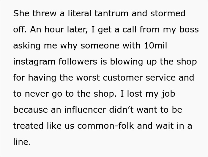 Tattoo Artist Treats An Influencer With 10M Followers Like A Regular Customer, She Complains Online, They Lose Their Job