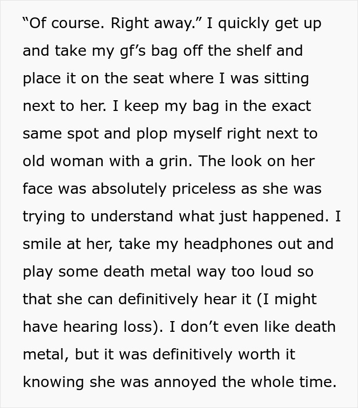 Woman Thinks She’s Entitled To Cut In Line Then Demand Things Be Moved From The Overhead Shelves, So This Man Teaches Her A Lesson Woman Thinks She’s Entitled To Cut In Line Then Demand Things Be Moved From The Overhead Shelves, So This Man Teaches Her A Lesson