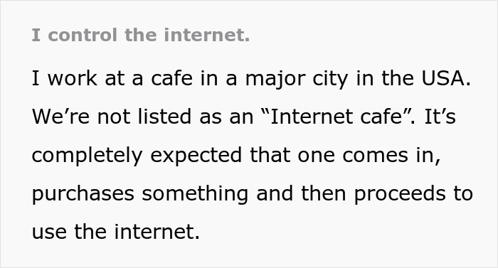 “I Let Most Things Slide. Not Today”: Café Manager Runs Out Of Patience With Aggravating Karen, Blocks All Wi-Fi Access For Her Device