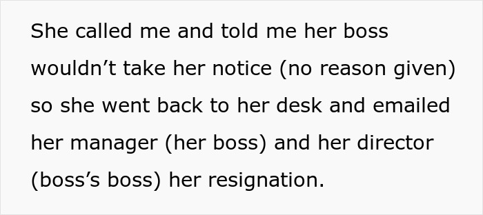 Woman Shuts Down Boss’s Curiosity About Her Outstanding Workload After He Denied Her 2-Week Notice And Fired Her On The Spot Woman Shuts Down Boss’s Curiosity About Her Outstanding Workload After He Denied Her 2-Week Notice And Fired Her On The Spot