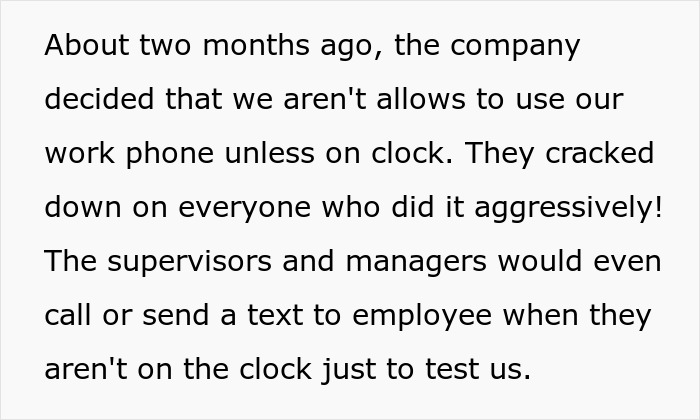 Management Tell Employees They Can't Use Their Phones After Work, Regret It Almost Immediately Management Tell Employees They Can't Use Their Phones After Work, Regret It Almost Immediately