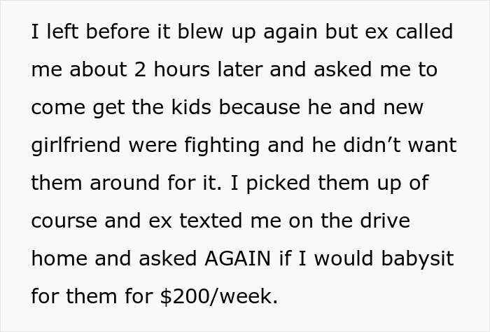 Woman Confronted By Ex Husband's New GF After She Refuses To Watch Their New Baby Woman Confronted By Ex Husband's New GF After She Refuses To Watch Their New Baby