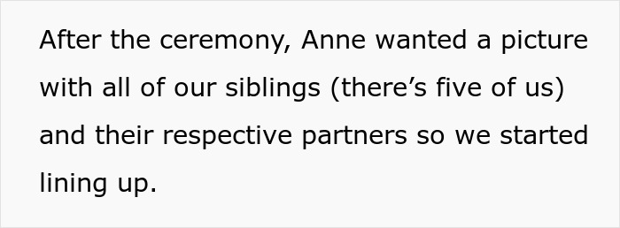 Bride Doesn't Want Brother's Husband "Ruining The Aesthetic" In Wedding Photos, Is Surprised When They Leave The Party Bride Doesn't Want Brother's Husband "Ruining The Aesthetic" In Wedding Photos, Is Surprised When They Leave The Party