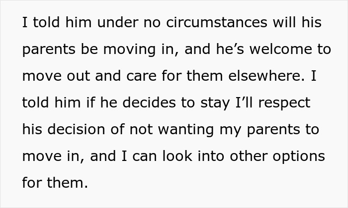 Couple Calls It Quits After Wife Refuses To House Husband’s “Medically Needy” Parents Couple Calls It Quits After Wife Refuses To House Husband’s “Medically Needy” Parents