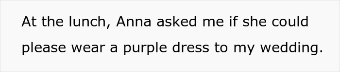 “She Was Escorted Out The Door Screaming”: Guest Hell-Bent On Wearing Purple Clashes With Bride “She Was Escorted Out The Door Screaming”: Guest Hell-Bent On Wearing Purple Clashes With Bride