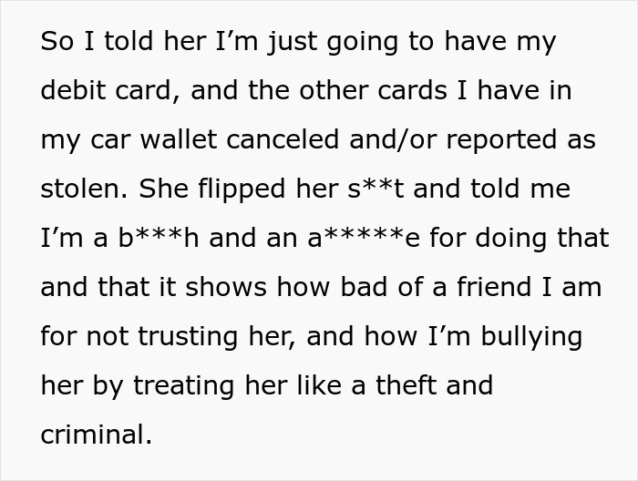 Friend Can’t Find The Time To Return Woman’s Wallet, Woman Decides She’ll Block Her Cards, Friend Goes Crazy Over It Friend Can’t Find The Time To Return Woman’s Wallet, Woman Decides She’ll Block Her Cards, Friend Goes Crazy Over It