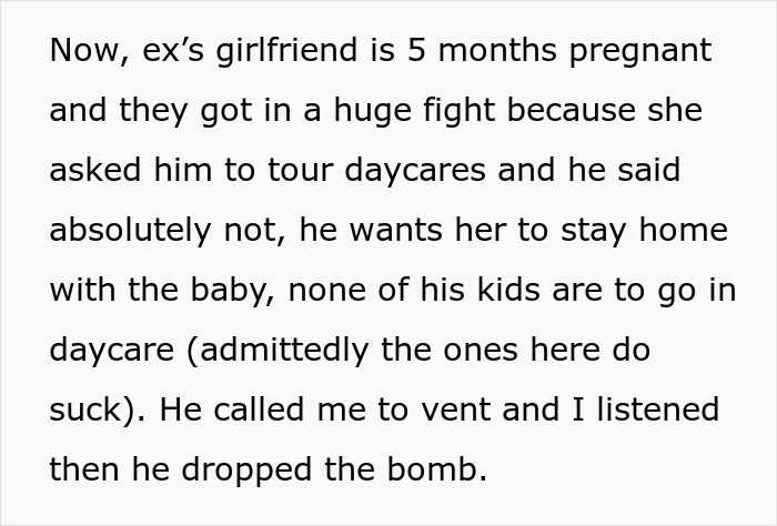 Woman Confronted By Ex Husband's New GF After She Refuses To Watch Their New Baby Woman Confronted By Ex Husband's New GF After She Refuses To Watch Their New Baby