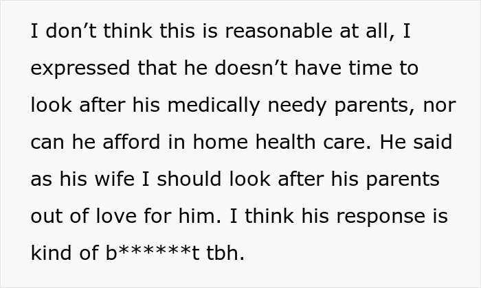 Couple Calls It Quits After Wife Refuses To House Husband’s “Medically Needy” Parents Couple Calls It Quits After Wife Refuses To House Husband’s “Medically Needy” Parents