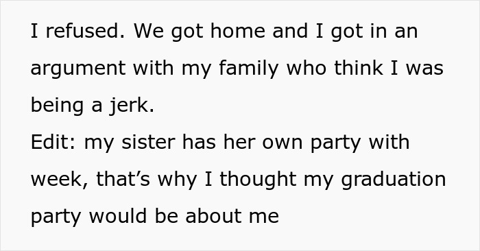 Teen Loses It At Graduation Dinner With Family When The Table Talk Revolves Only Around Her Sister Teen Loses It At Graduation Dinner With Family When The Table Talk Revolves Only Around Her Sister