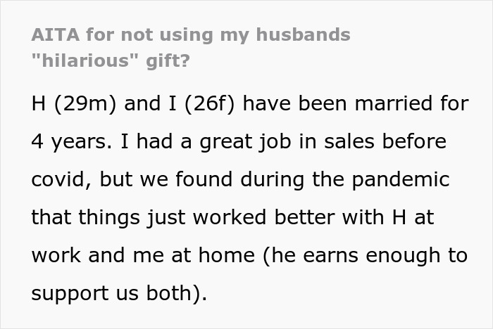 “I Was So Confused”: Wife Wonders If She’s A Jerk For Refusing To Wear Husband’s “Hilarious” Yet Humiliating Gift