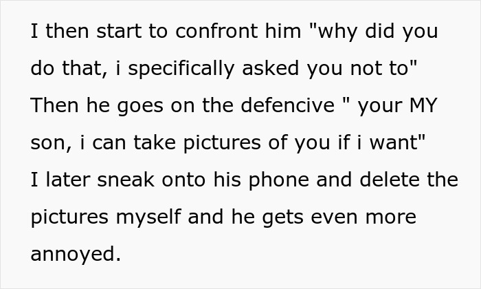 “[Am I The Jerk] For Accessing My Dad’s Phone And Deleting A Picture Of Me?” 