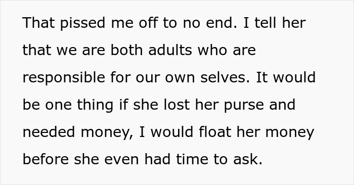 Woman Shares Her Experience With A Friend Who Brought Almost No Money On Vacation Woman Shares Her Experience With A Friend Who Brought Almost No Money On Vacation