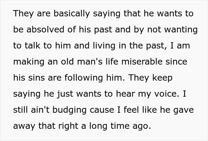 Dad Expects Kid To Forgive 20 Years Of Abuse Because He’s “Changed”, They Tell It Like It Is Dad Expects Kid To Forgive 20 Years Of Abuse Because He’s “Changed”, They Tell It Like It Is