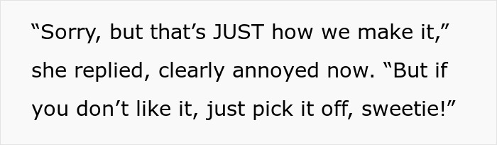 "I Wish I Could've Seen Her Face": Person Teaches Rude Waitress A Lesson After She Refused To Follow Their Food Order "I Wish I Could've Seen Her Face": Person Teaches Rude Waitress A Lesson After She Refused To Follow Their Food Order