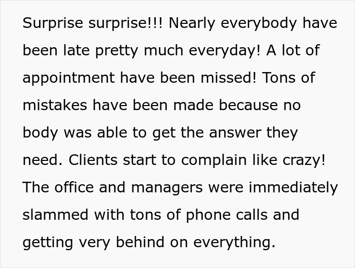Management Tell Employees They Can't Use Their Phones After Work, Regret It Almost Immediately Management Tell Employees They Can't Use Their Phones After Work, Regret It Almost Immediately