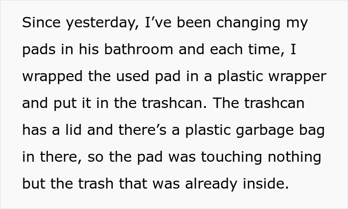 Boyfriend Shames Girlfriend For Throwing Away Her Pads In His Bathroom Trash Can, Causes Outrage Online