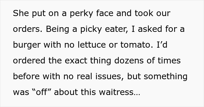 "I Wish I Could've Seen Her Face": Person Teaches Rude Waitress A Lesson After She Refused To Follow Their Food Order "I Wish I Could've Seen Her Face": Person Teaches Rude Waitress A Lesson After She Refused To Follow Their Food Order