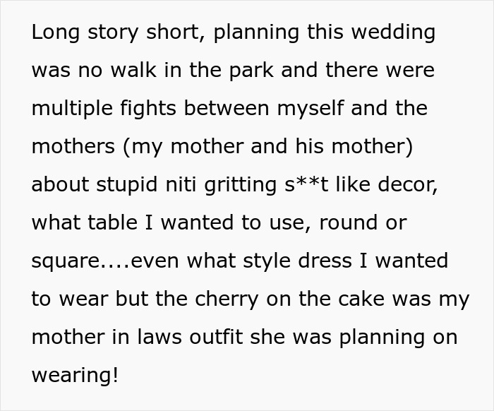 Bride Comes Up With A Brilliant Punishment For Anyone Who Shows Up In White To The Wedding After Seeing What MIL Plans On Wearing Bride Comes Up With A Brilliant Punishment For Anyone Who Shows Up In White To The Wedding After Seeing What MIL Plans On Wearing