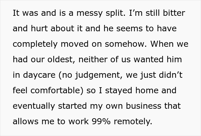 Woman Confronted By Ex Husband's New GF After She Refuses To Watch Their New Baby Woman Confronted By Ex Husband's New GF After She Refuses To Watch Their New Baby