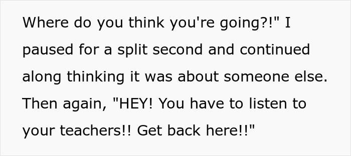 Teacher Assumes This 20 Y.O. College Student Is One Of Her Exchange Students And Grabs Their Arm When They Disobey Instructions Teacher Assumes This 20 Y.O. College Student Is One Of Her Exchange Students And Grabs Their Arm When They Disobey Instructions
