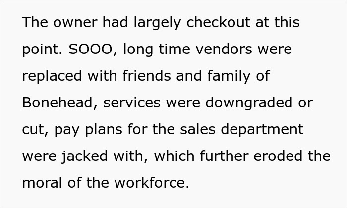 "I Am Not Allowed By Threat Of Legal Action To Be Involved In Their Affairs": Guy Does Exactly As His Ex-Boss Instructed