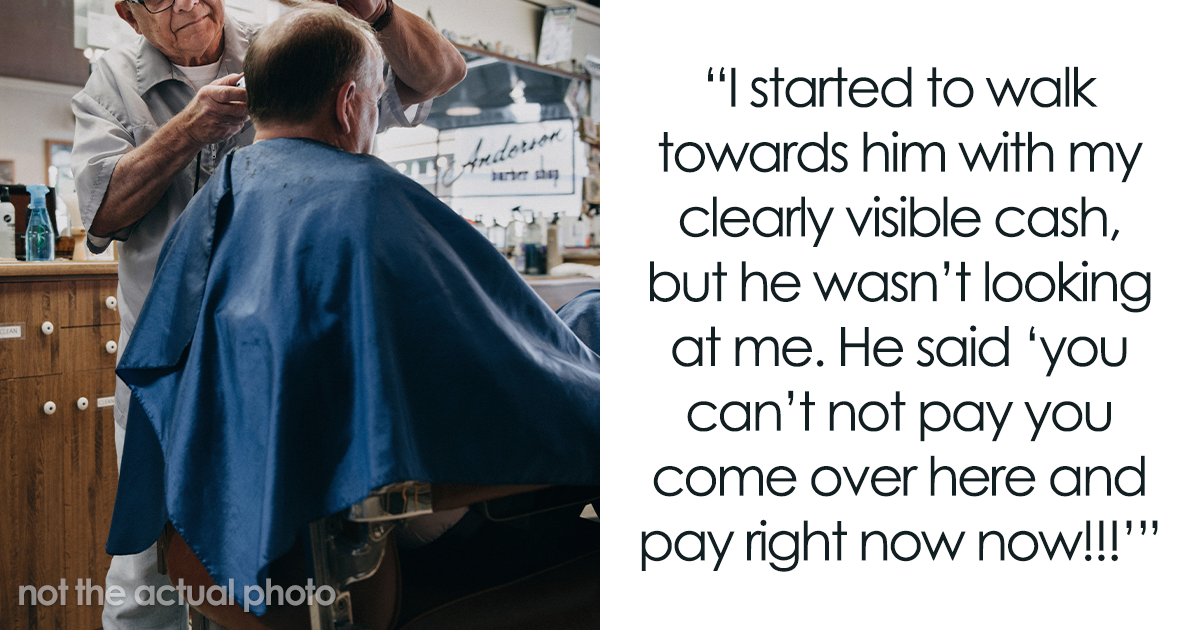 Customer Wants To Pay In Cash, Rude Barber Slaps It Out Of His Hands And Shows Him To The Credit Card Reader And He Maliciously Complies - Vimarsana News