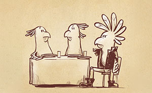 My Single-Panel Comics “Birds With Pants” Feature Animals Interacting With Each Other As If They Were Humans (30 Pics)