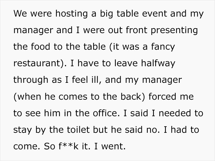 Boss Doesn't Believe Waiter Is Sick, Forces Him To Come To Work And Deeply Regrets It Boss Doesn't Believe Waiter Is Sick, Forces Him To Come To Work And Deeply Regrets It