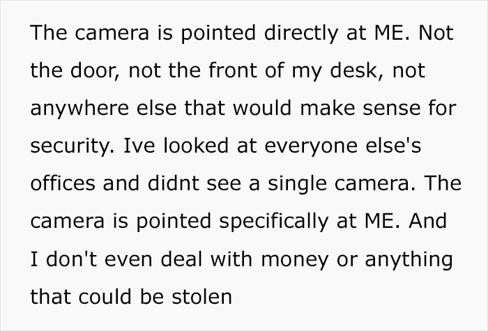 Boss Hides A Camera In New Hire’s Office, Doesn’t Realize She Found It On Day 1 After His Oddly Specific Remarks Roused Her Suspicions Boss Hides A Camera In New Hire’s Office, Doesn’t Realize She Found It On Day 1 After His Oddly Specific Remarks Roused Her Suspicions