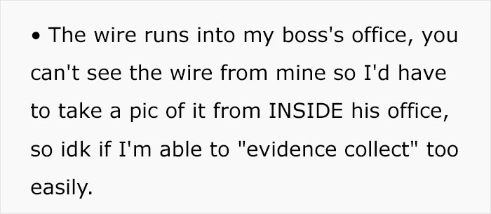 Boss Hides A Camera In New Hire’s Office, Doesn’t Realize She Found It On Day 1 After His Oddly Specific Remarks Roused Her Suspicions Boss Hides A Camera In New Hire’s Office, Doesn’t Realize She Found It On Day 1 After His Oddly Specific Remarks Roused Her Suspicions