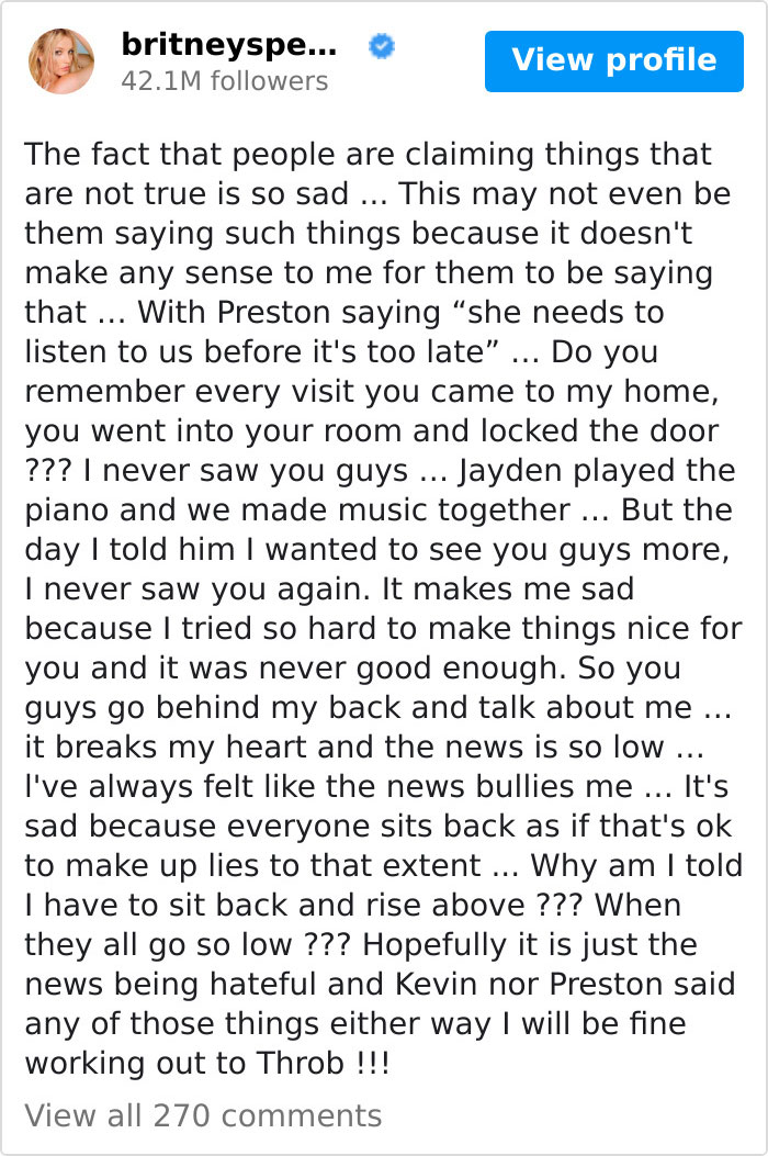 Ex-Husband And Son Allegedly Accused Britney Spears Of Taking Specific Hard Drugs, She Responds With A Heartbreaking Message Ex-Husband And Son Allegedly Accused Britney Spears Of Taking Specific Hard Drugs, She Responds With A Heartbreaking Message