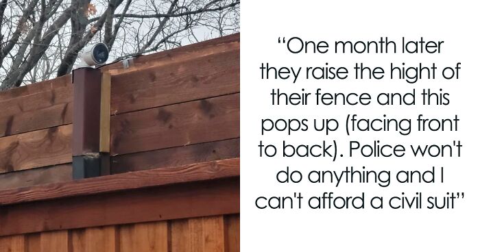 Neighbor Builds A Fence And Puts Up A Camera Facing This Guy’s Yard, People In The Comments Come Up With The Best Solutions