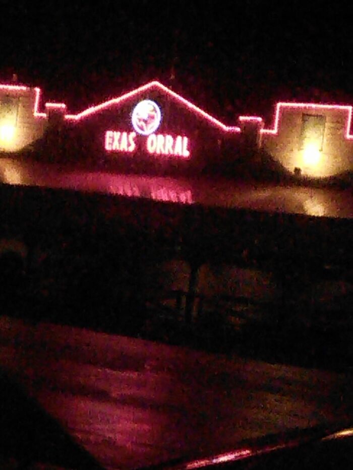 In Michigan 2014, Suppose To Say Texas Corral