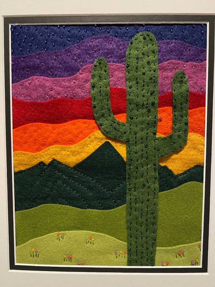 Arizona Sunset Felt Embroidery