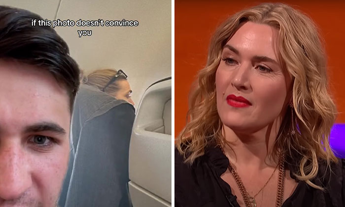 Man Sits In The Wrong Seat, Accidentally Plays Titanic Music Out Loud And Realizes Kate Winslet Is Sitting Next To Him