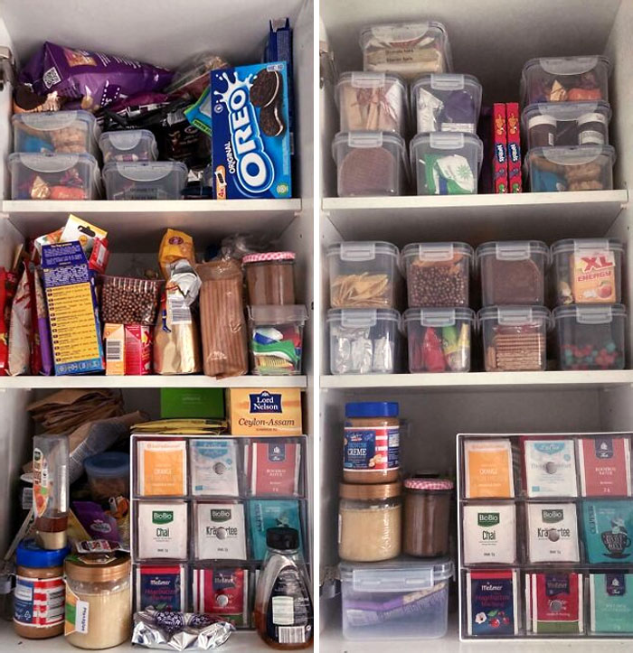 Snack Cabinet Before And After