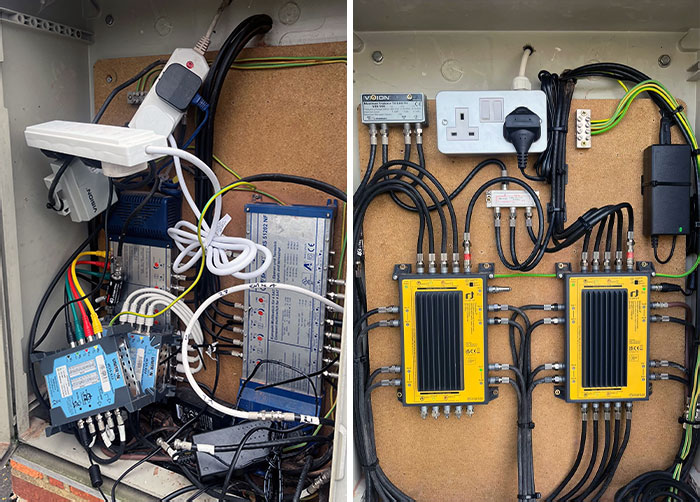Before And After Of My Building's Aerial Box