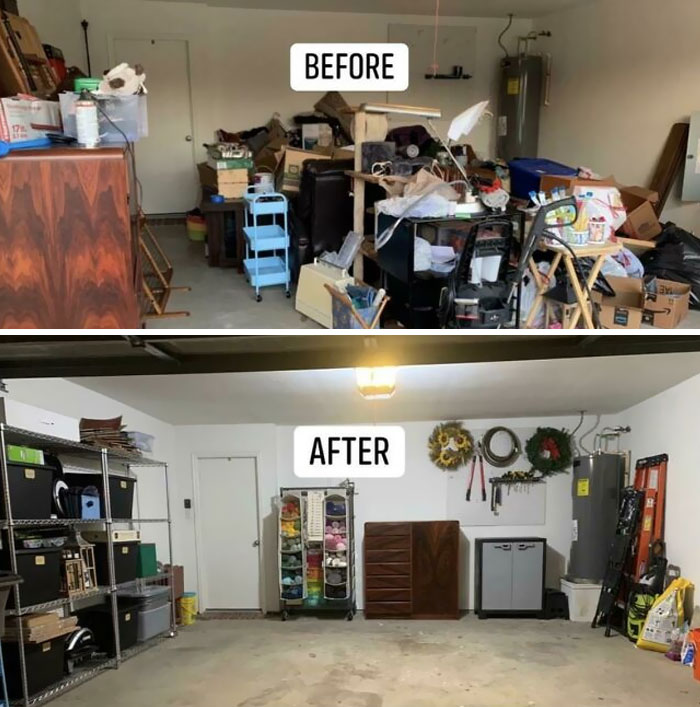I’m Finally Done Clearing Out My Depression Nest Of A Garage After Weeks Of Hard Work