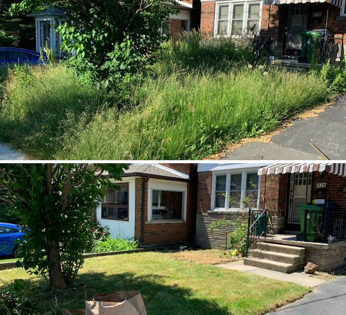 Before And After Of A Property We Cleaned Up Today