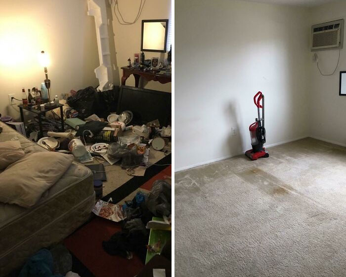 The Room Before And After My Roommate Came Back And Took Everything