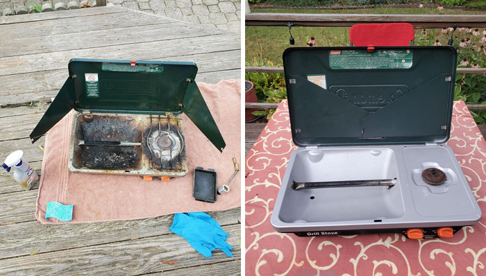 Cleaned And Painted An Old Propane Camp Stove That Was Given To Me