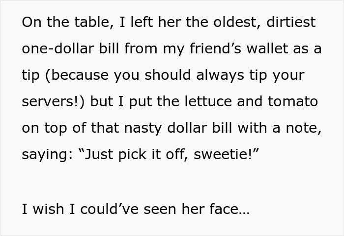 "I Wish I Could've Seen Her Face": Person Teaches Rude Waitress A Lesson After She Refused To Follow Their Food Order