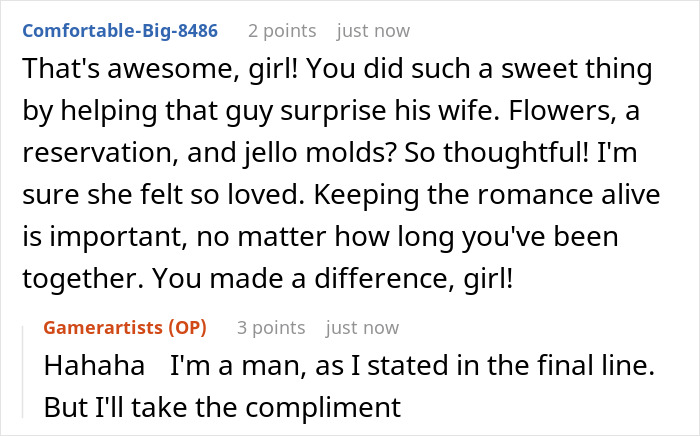 Man Helps A Random Customer Who Happens To Be “The Least Romantic Man On The Planet” Pleasantly Surprise His Wife With A Thoughtful Gift