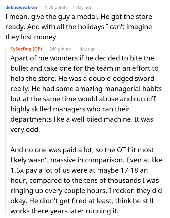 “Someone Parked Their RV In The Parking Lot”: Store Manager Authorizes All Overtime, Workers Use Every Minute Of It